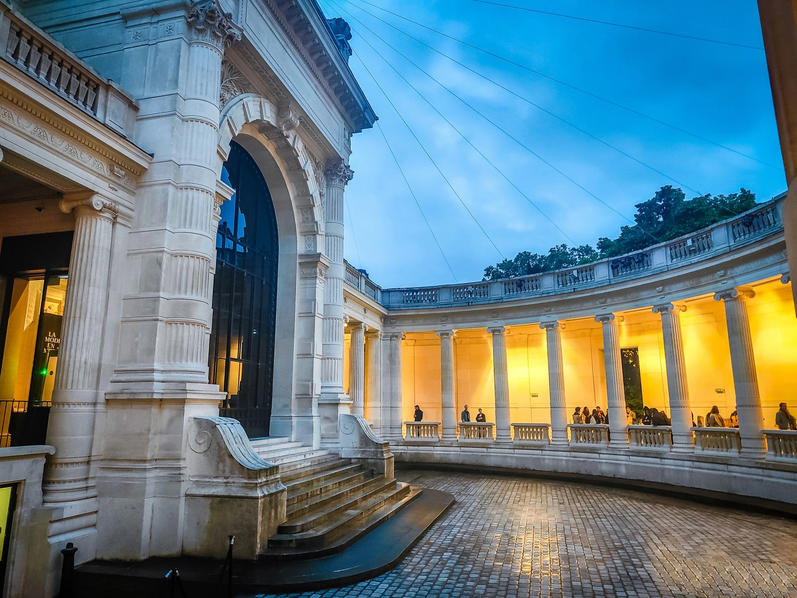 Luxury residential avenue and Haussmann architecture in Paris 16th arrondissement
