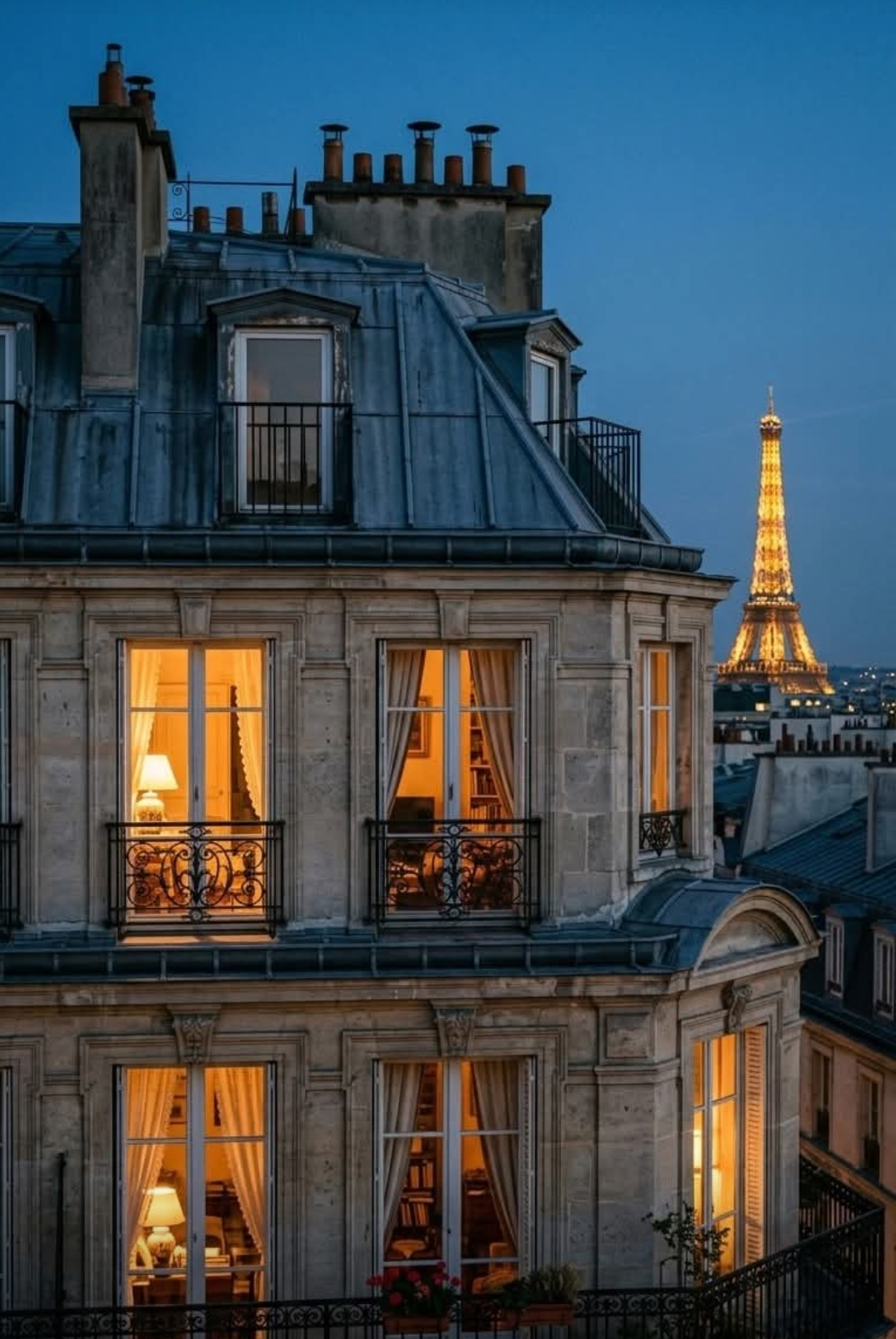 Luxury apartment with Eiffel Tower view in Paris 7th arrondissement